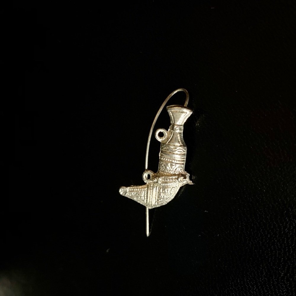 SILVER Khanjar Pin